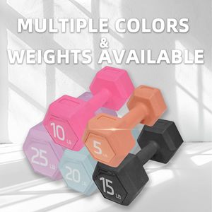 Iron Neoprene Anti-Slip <b>Dumbbell</b> Sets 5/10/15/20lbs 5 Colors Unisex Home Gym Fitness Free Weights - Product Image 5
