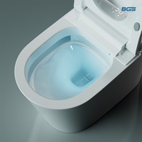 Appareil sanitaire moderne intelligent monté au sol, WC électronique pour filles, chasse automatique en céramique, toilette intelligente P-trap/S-trap