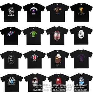 เสื้อยืดแขนสั้นผู้ชายพิมพ์ลายตัวอักษรสไตล์อเมริกัน แบรนด์แฟชั่นนำเข้า ผ้าฝ้ายแท้ ระบายอากาศได้ดี ทรงหลวม - Product Image 3