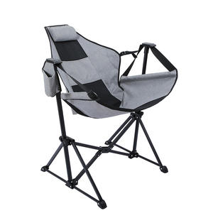 Chaise de camping en plein air chaise suspendue à bascule avec cadre léger petit paquet taille jusqu'à 140 kg chaise décontractée - Product Image 1