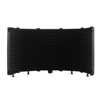 Filtre anti-pop pour microphone et écran d'isolation de studio avec réduction du bruit insonorisant D5
