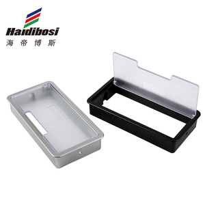 Rectangular Plastic Cable <b>Box</b> Cover Silver <b>White</b> Black Wall Mounted Office Organizer For Earphone Wire Electric Wire Behind - Product Image 4