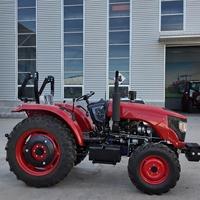 Trattore Agricolo da 60 CV con Caricatore Frontale per Aratura, Raccolta e Trasporto