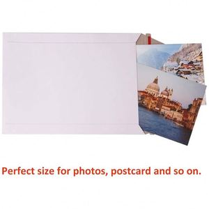 Enveloppe rigide en papier kraft écologique imperméable avec logo personnalisé imprimé pour bougies, autocollants et cartes – Ne pas plier - Product Image 3