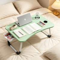 Table de chevet/bureau convertible en bois, hauteur réglable, avec tiroir, design pliable pour une portabilité facile, origine Shandong