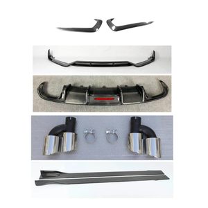 Kit Carrozzeria in Fibra di Carbonio con Labbro Anteriore, Diffusore Posteriore, Spoiler, Minigonne Laterali e Alette Canard per <span class=keywords><strong>Audi</strong></span> <span class=keywords><strong>A5</strong></span> S5 Berlina 2012 2013 2014 2015 2016 - Product Image 5