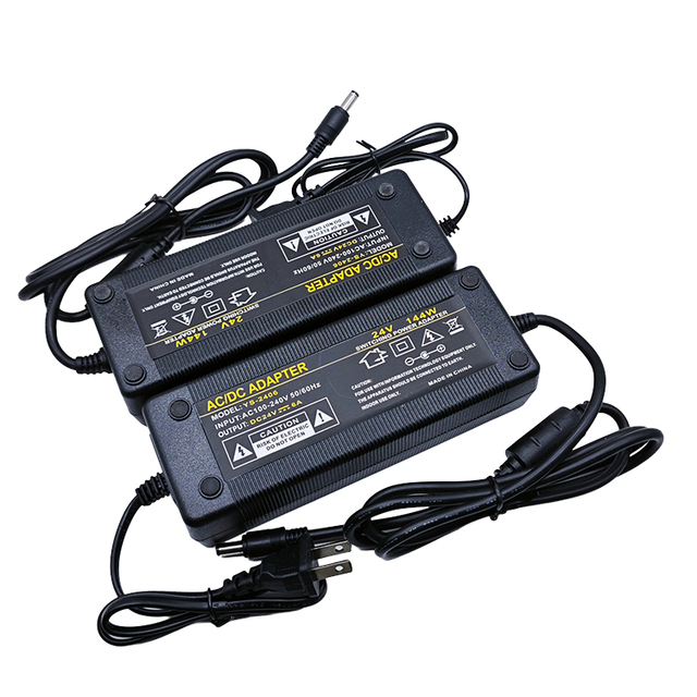 144W 24V 6A Desktop Power Adapter for LED Strip CCTV Printer 3D Printer Universal AC/DC Power Supply