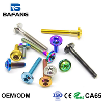 Vis en alliage de titane anodisé BF TC4 à tête cylindrique avec six pans creux pour modification de véhicule, boulon de réduction de poids pour moto électrique M5 M6