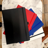 Agenda en cuir à couverture rigide A5 personnalisé Agenda en pointillés