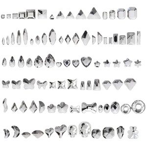 พลอยเทียมทรงแบนประดับตกแต่งเล็บอัญมณีรูปทรงต่างๆขายส่ง - Product Image 5