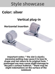 Produsen grosir klip pena logam portabel pemegang pena besi multifungsi klip pena pegas Notebook kualitas ekspor - Product Image 6