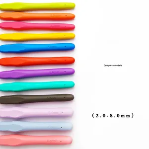 Ensemble de <span class=keywords><strong>crochet</strong></span> de 41 pièces style mignon, crochets en aluminium à manche souple en TPR coloré, sac à <span class=keywords><strong>crochet</strong></span> Blue Beard 20x8x5cm - Product Image 1