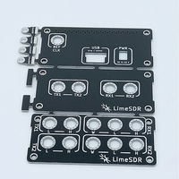 Casing Penutup Aluminium Hitam untuk Modul Elektronik LimeSDR Tipe-A atau Tipe-B dan Kit Penutup dengan Casing Pelindung
