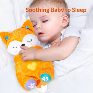 Jouet en peluche apaisant pour bébé - Peluche renard, koala, dinosaure avec mouvement respiratoire et <span class=keywords><strong>musique</strong></span> - Vente en gros directe d'usine - Product Image 6