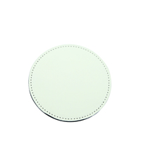 Dessous de verre en cuir PU, pour voiture, personnalisé, vente en gros