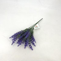 Harga pabrik bunga Lavender buatan untuk dekorasi rumah dan pernikahan plastik dan Lavender lembut untuk restoran hotel
