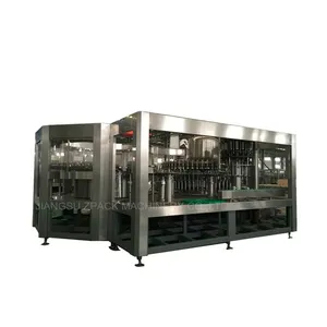 automatic PET glass bottle whole fruit juice drink liquid making filling capping sealing packaging machine