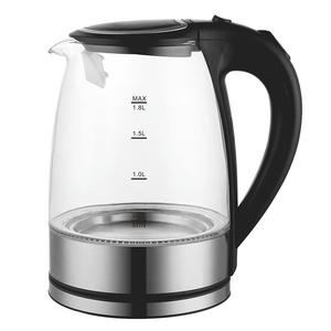 Pichet à Infusion de Thé aux Fruits Kabor 1,8 L en Verre Borosilicate Haute Qualité, Chauffage Rapide, Arrêt Automatique, Base en Acier Inoxydable - Product Image 2