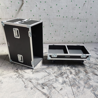 Kkmark Étui de vol personnalisé pour haut-parleurs HDL 20-A Line Array avec roues de 4 pouces