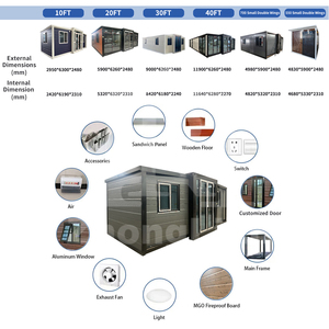 Maison mobile extensible élégante avec construction en panneaux sandwich en acier, design européen pour utilisation en appartement - Product Image 4