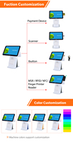 ZHONGJI AO5D Sistema POS Multidispositivo con Bluetooth 5.2, Tecnología NFC, Impresora Térmica, Escáner de Códigos QR, Wi-Fi 6 para Supermercados