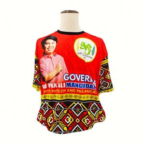Design Custom Digital Sublimation Printing T-<b>shirts</b> Wholesale Cheap 100% Polyester Election Campaign Tshirts Character - Product Image 2