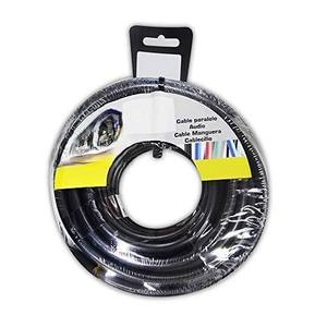 Avvolgitubo per cavo tubolare H05VV-F 3G 1,00 mm nero, 25 m, ideale per connessioni elettriche in ambienti industriali e - Product Image 1