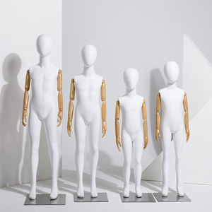 Consegna veloce in fibra di vetro completo corpo in piedi vestito forma per bambini bambini manichino per negozio - Product Image 6