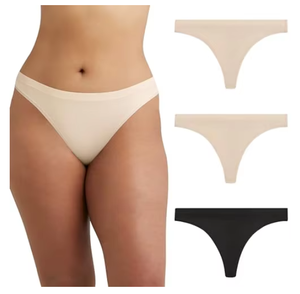 Tangas de seda helada florales transpirables de secado rápido para mujer, de talle alto en V, cómodas para el día a día, con efecto levantacola, de punto. - Product Image 1