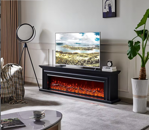 Mueble de TV con Chimenea de Estilo Francés de 1.8/2/2.2m, Marco de Chimenea de Estilo Americano, Chimenea Electrónica con Simulación de <span class=keywords><strong>Fuego</strong></span>, Núcleo de Chimenea Personalizado - Product Image 5
