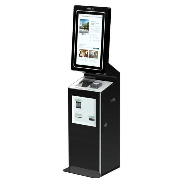 Self Service Touch Screen Hotel Self Check in Check Out Cash Payment Kiosk