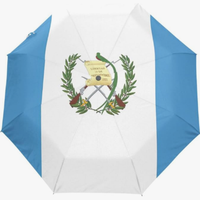 Parapluie Automatique Imperméable et Anti-UV avec Motif Thème Drapeau National Haïtien – Prêt pour le Week-end