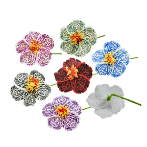 ดอกไม้โฟมฮิบิสคัสฮาวายดอกไม้ประดิษฐ์<span class=keywords><strong>สี</strong></span>สันสดใสสำหรับงานแต่งงานอุปกรณ์ตกแต่งผม - Product Image 1