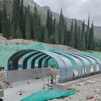 Tuyau métallique ondulé pour applications de drainage routier, section ronde galvanisée à chaud avec service de cintrage