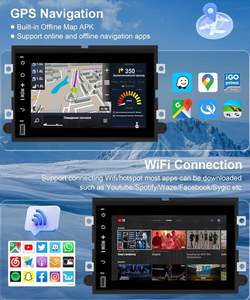 2+32G Auto Android Radio Multimedia-Player Navigation GPS für Hyundai Elantra 2006-2010 9-Zoll-Touchscreen Unterstützt FM RDS HiFi SWC - Product Image 3
