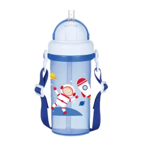 13oz/400ml PP bebek su şişesi bebek kupası bebek eğitim fincanı