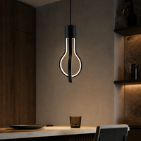 Ampoule LED décorative en forme de goutte d'eau NEXcell 10W, culot E26 ou E27, pour éclairage suspendu de café ou d'hôtel