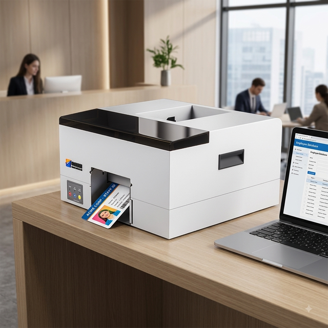 PVC Card Printer Double Sided ID Card Printing Machine Business Card Printer Driver License Printer for Employee Card Printing