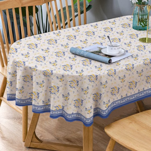 Nappe | Couverture de table en coton fleuri imprimé bloc indien fait à la main | Linge de décoration de ferme et de mariage - Product Image 6