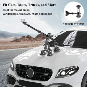 Soporte de Cámara de Acción para Automóvil con Ventosa de Alta Calidad, con <span class=keywords><strong>Palo</strong></span> <span class=keywords><strong>Selfie</strong></span> Extensible de Aleación de Aluminio de 110 cm para Cámaras DJI e <span class=keywords><strong>Insta</strong></span> <span class=keywords><strong>360</strong></span> - Product Image 3