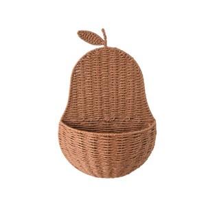 Pear Shade Luxury Eco-Friendly Wicker Rattan <strong>Wall</strong> Hanging Flower Woven <strong>Storage</strong> <strong>Basket</strong> for Entrance Small Subjects - Product Image 6