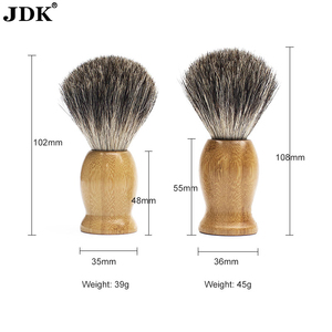 Pinceau à raser en poils <span class=keywords><strong>de</strong></span> <span class=keywords><strong>blaireau</strong></span> pur JDK avec manche en bambou, kit <span class=keywords><strong>de</strong></span> Guangdong pour le <span class=keywords><strong>rasage</strong></span> masculin - Product Image 5