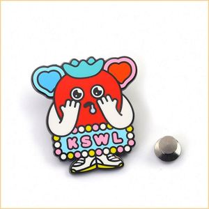 Zinc Alloy Gold-Plated Single-Sided Custom Design <b>Pin</b> <b>Badges</b> with Die Cutting Printing for Souvenir & Holiday Decor - Product Image 3