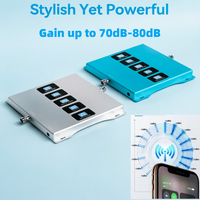 Nuevo Amplificador de Señal de Teléfono Celular, Repetidor de Red de 700/900/1800/2100/2600MHz para 2G 3G 4G con Cobertura de 500-1000 m²