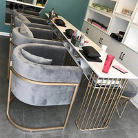 Petit tabouret de bar populaire de couleur rose Offre Spéciale en gros chaise de client principal pour l'utilisation de table de manucure de salon de beauté de station thermale