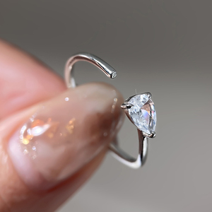 Trendy Engagement <b>Ring</b> <b>Set</b>-18K Gold Plated Zircon Gemstone <b>Rings</b> Stackable for Wedding & Gift - Product Image 3