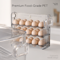 Contenants de stockage alimentaire en acrylique hermétiques, boîte à œufs en plastique transparent, récipient alimentaire transparent avec couvercle