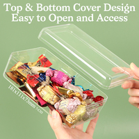 Cajas de Plástico para Dulces de Grado Alimenticio YUZMEI, Caja de Embalaje para Galletas, Contenedor para Postres, Caja para Barras de Chocolate con Leche, Estuche para Guardar Ferrero Rocher