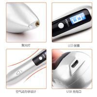 Appareil portable multifonctionnel pour l'élimination des grains de beauté et le nettoyage des oreilles, avec écran LCD à 9 niveaux de luminosité bleue réglable