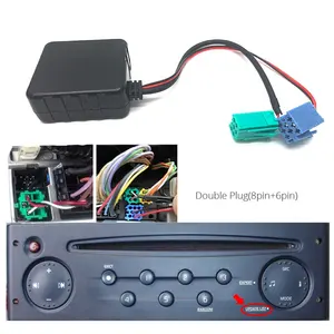 Xe màu xanh răng 8pin 6pin cho Renault updatelis cáp AUX phụ trợ Bluetooth xe đài phát thanh Clio danh lam thắng cảnh trafic skyexpert HIFI âm thanh